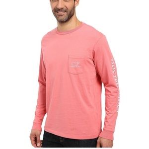 vineyard vines Pink Long Sleeve Whale Top Size Medium